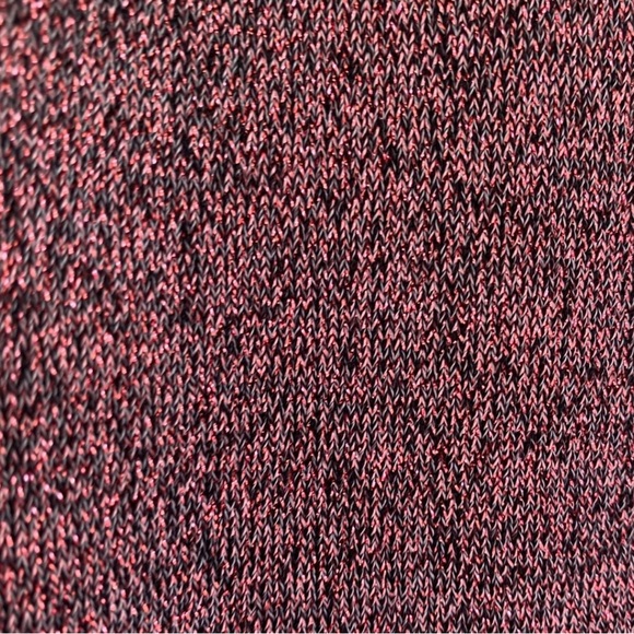 Parker Mace Dragonfruit Pink Metallic Knit Sheath Dress Size L - Picture 6 of 7